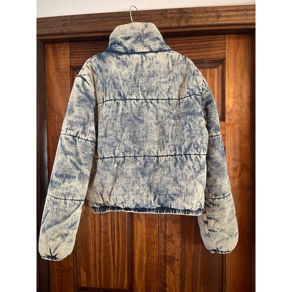 Vintage 2012 VIGOSS acid washed denim, puffer, jacket size medium - Picture 8 of 8